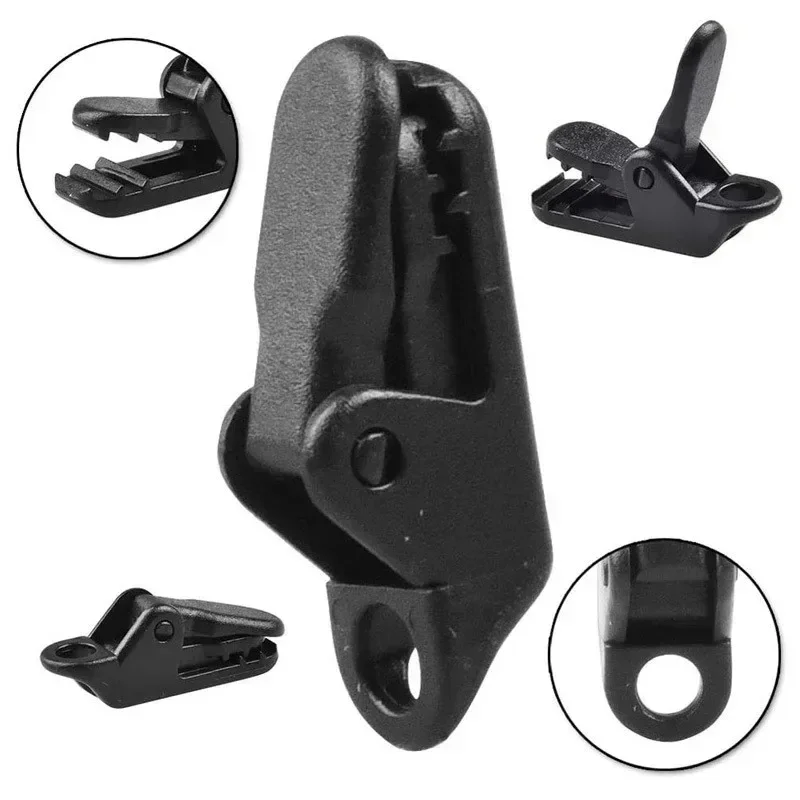 Awning Rope Clamp Tarpaulin Clip Tent Canopy Clip Buckle Reusable Tent Crocodile Awning Outdoor Camping Accessories tent clips camping tent accessories