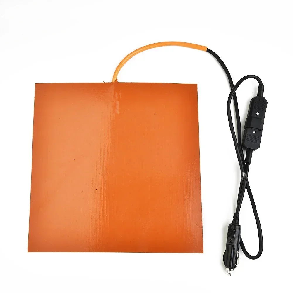 Silicone Heating Pad Mat 28x28cm 12V 150W Quick Heater Food Delivery Bag Warming Accessories Cord Length 100cm electric heating pad
