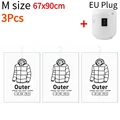 3Pcs 67x90CM EU Pump