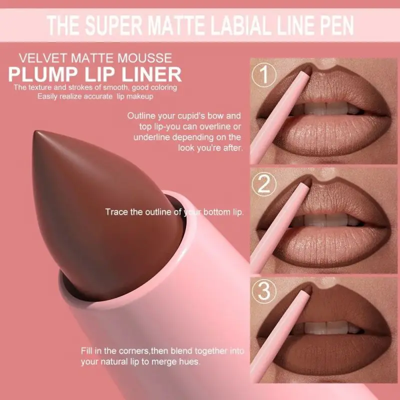 Waterproof Lip Liner 12 Kinds for Beauty