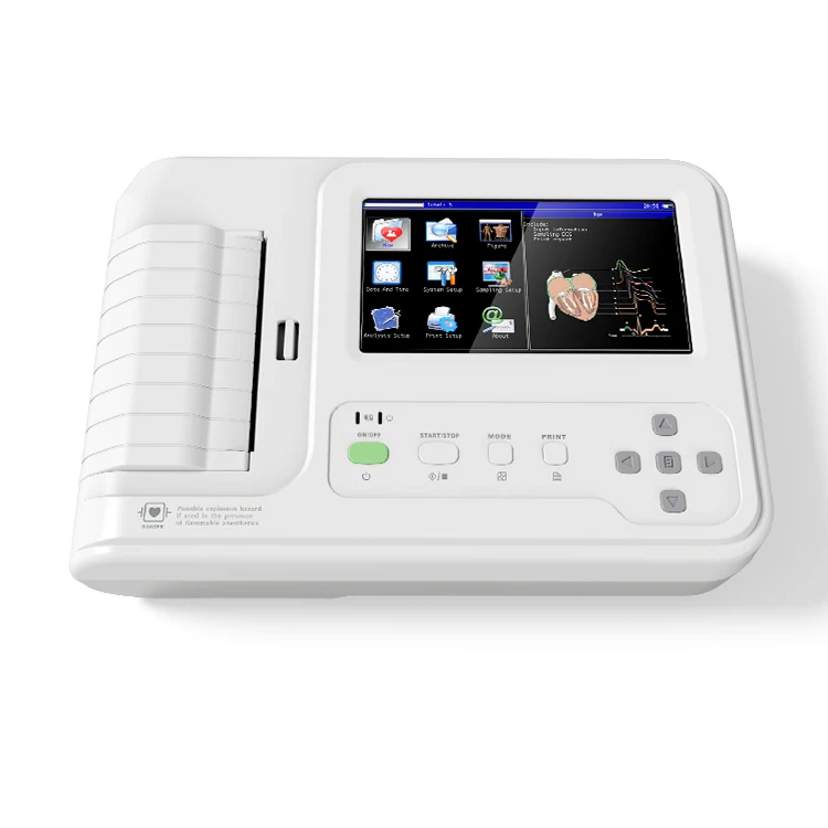 

ecg 6 channel portable ecg machine electrocardiogram