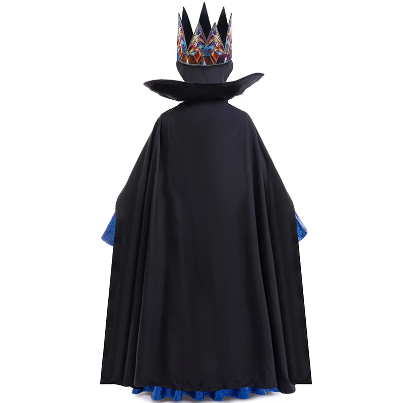 Snow White Poison Queen Cosplay Costume Halloween Carnival Costume Birthday Party Dress Up Children's 4-Piece Set 3-12Y