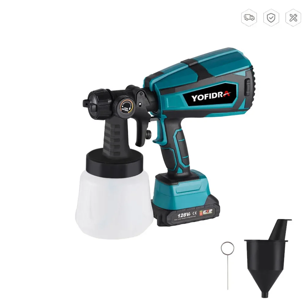 1000MLPortableElectricPaintSprayerHighCapacity32000RPMHomeGardenPaintingSprayerGun