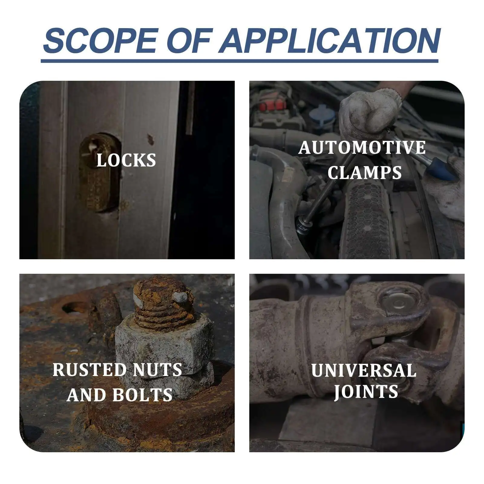 Effective Rust Remover and Lubrication for Car Wheels and Metal Surfaces: Descaling, Dehumidification, Relaxing Rust