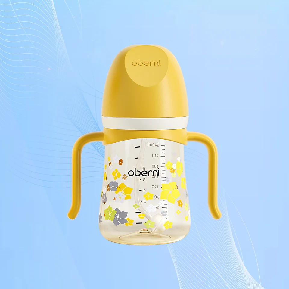 

Oberni PPSU baby learning drink cup straw sippy cup Anti choking drinking baby water bottle for boy and girl