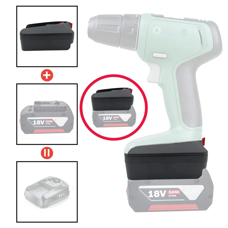 Pcapzz Battery Adapter,Compatible with Bosch 18V GBA Battery