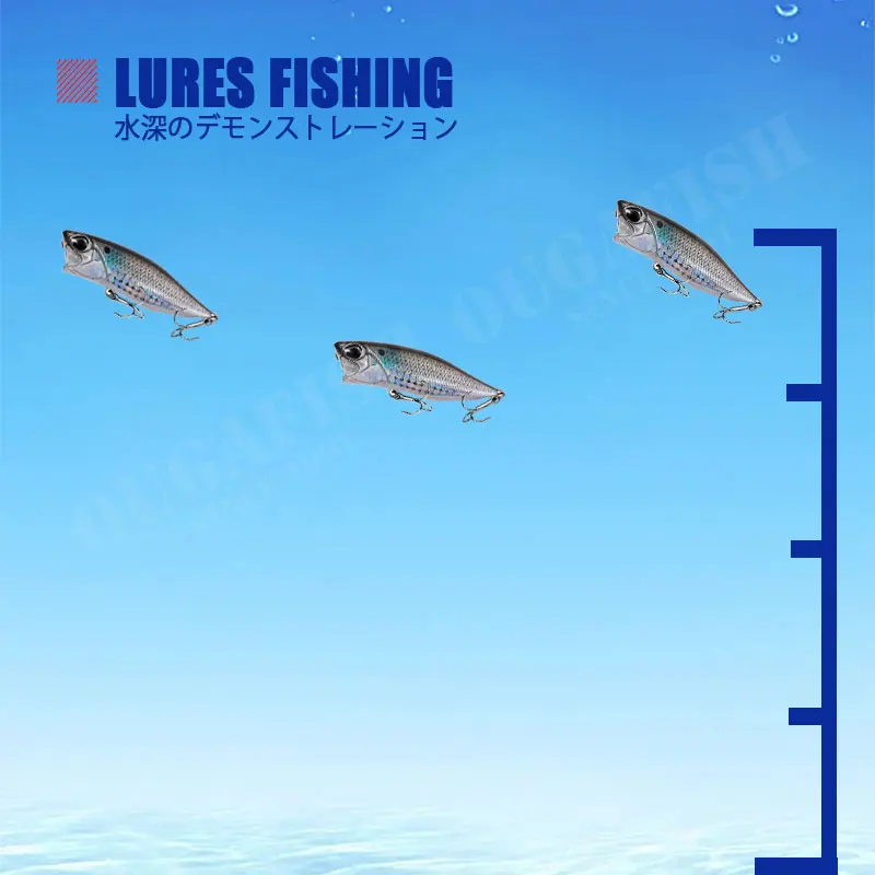 Floating Minnow Fishing Bait 64mm 9g Top Water Small Popper Fishing Accessories Lures Pesca Blackfish Isca Artificial Equipment