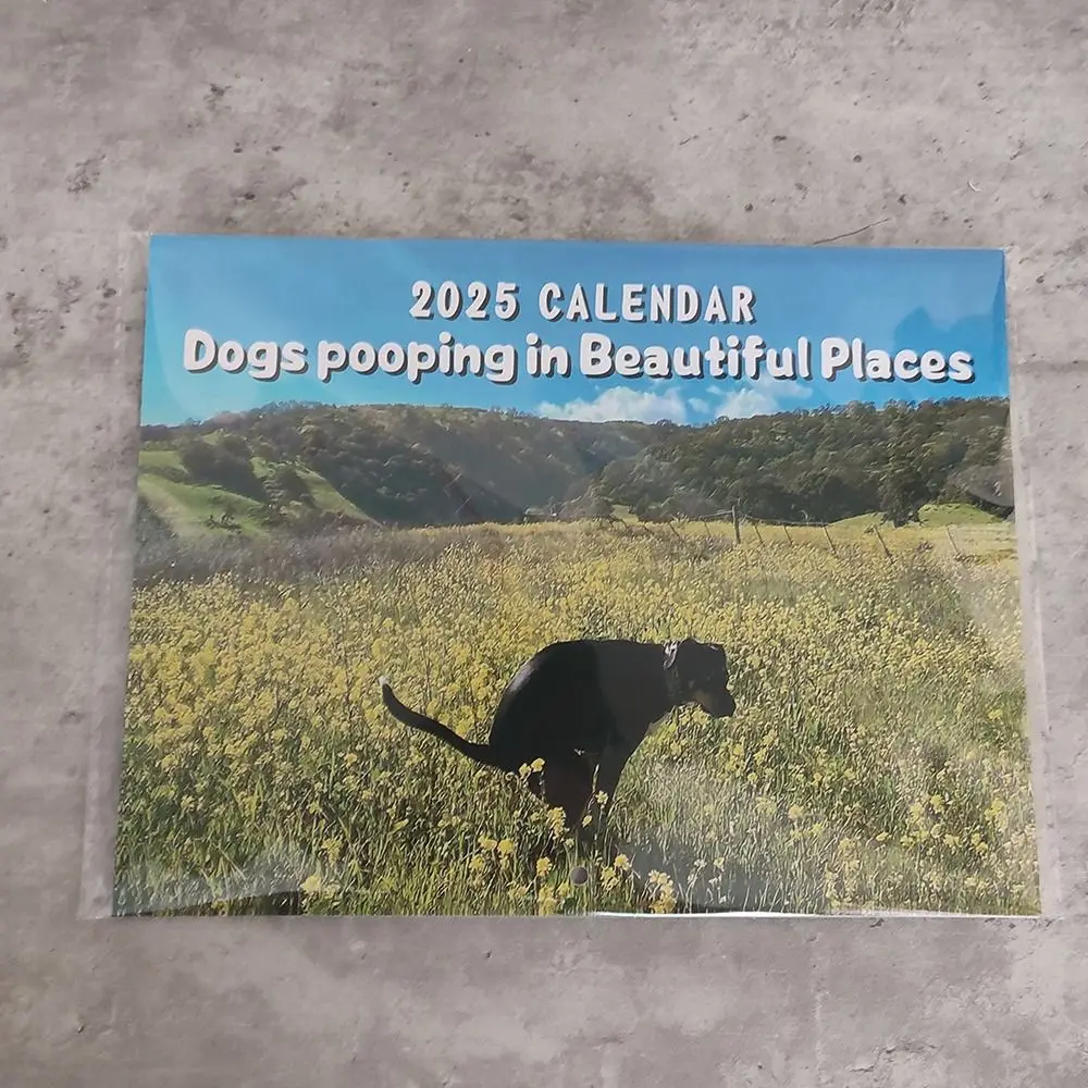Calendrier 2025 Chiens Qui Font – Photos Drôles, Mural 28,5x21 Cm, Espace Notes