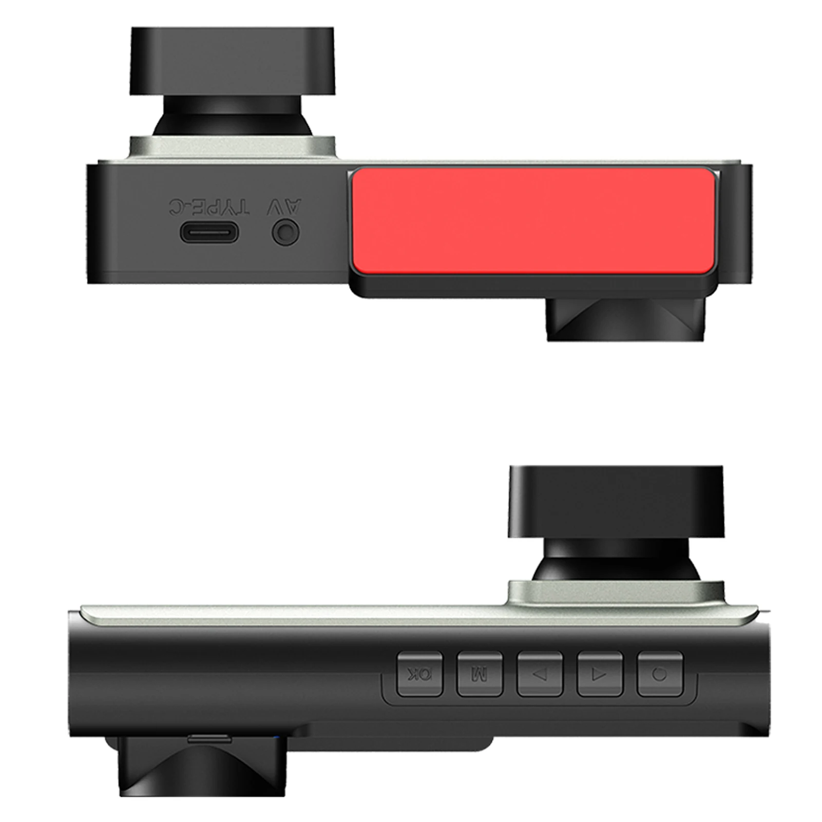 Dash Cam Front and Rear Inside, 1080P + 480P + 480P Three Way Triple Car Camera, Built-in Wi-Fi, 2.0" IPS Screen, Night Vision, - 3