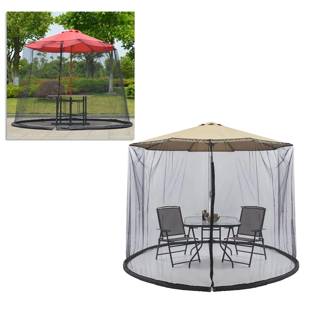 Mosquito Net Patio Garden Canopy Mosquito Net for Outdoor Patio UV Sun Shade 300x230CM ( Black )