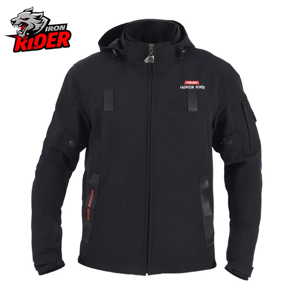 Motowolf 남성용 오토바이 라이딩 재킷, 사계절 야외 편안한 라이딩 세트 바람막이 코트, CE 보호 기어