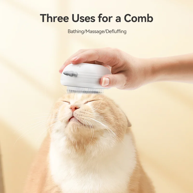ROJECO Steam Comb Cat Electric Spray For Dog Combs Pet Grooming Tools Kitten Hair Removal Brushes_voghion.com