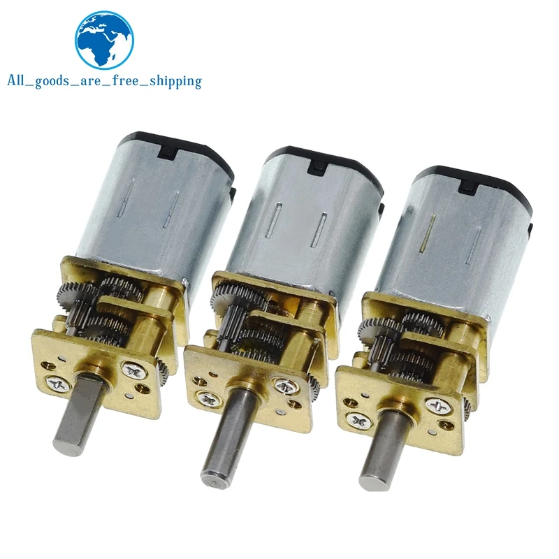 TZT DC 6V 30RPM 200RPM N20 Mini Micro Motor de engranaje de Metal con ...