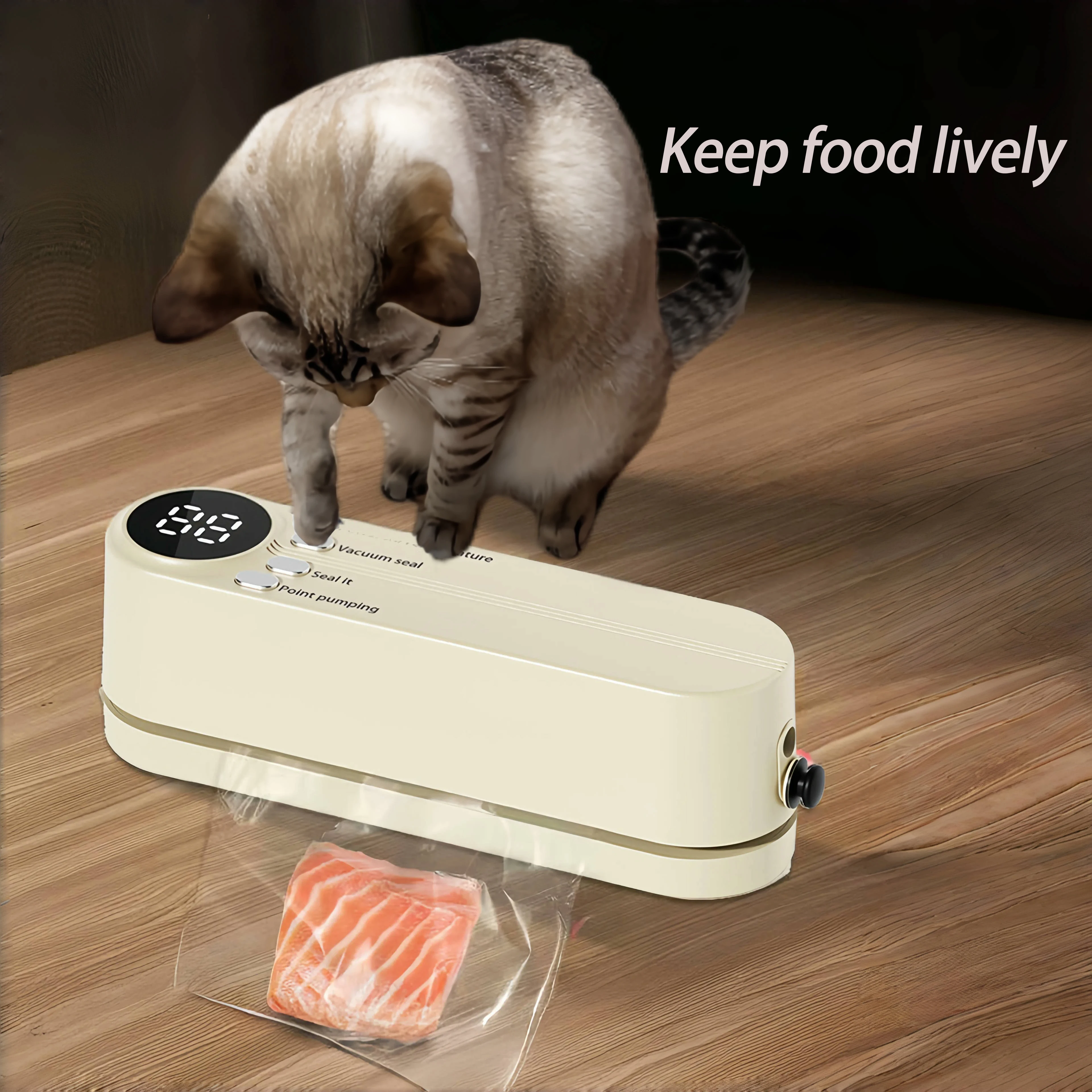 Well-Designed Fast-Compact Vacuum Sealer Machine Food Grade Plastic Seals Both Vacuum Bags And Roll Bags Ideal Kitchen Accessory Well-Designed Fast-Compact Vacuum Sealer Machine Food Grade Plastic Seals Both Vacuum Bags And Roll Bags Ideal Kitchen Accessory