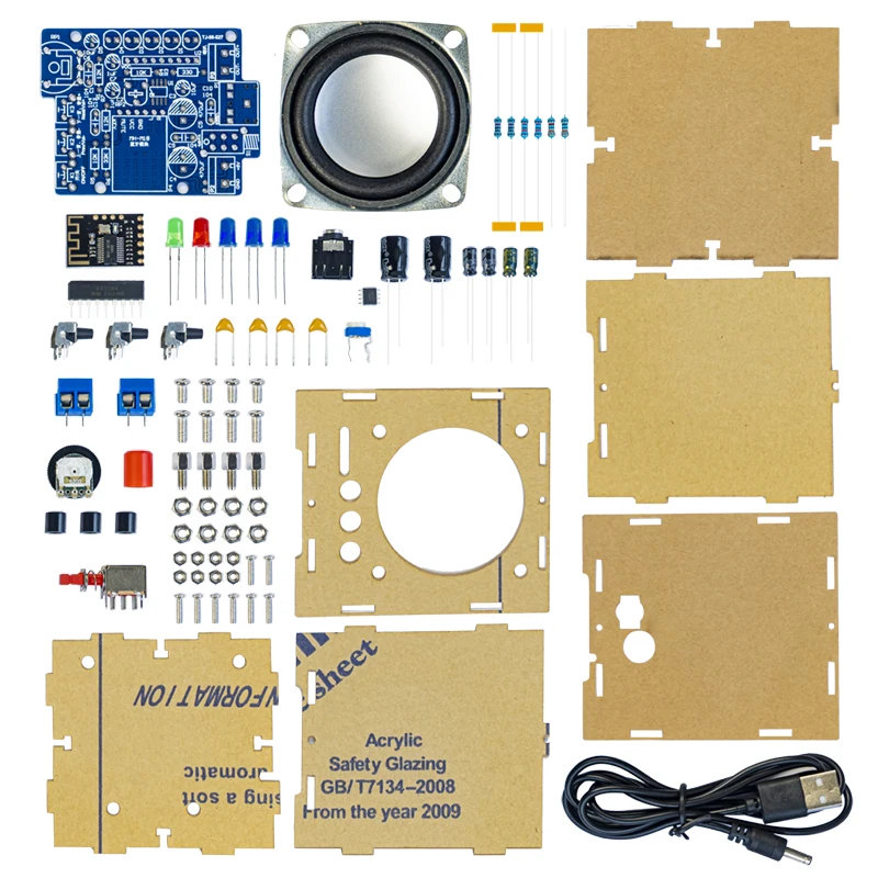 SOTAMIA Portable Bluetooth Speaker Power Amplifier Audio Electronic Product Assembly DIY Kits USB Circuit Welding Practice Kit