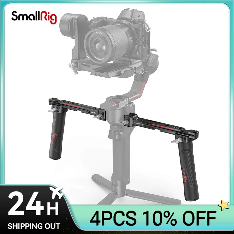 

SMALLRIG регулируемая ручка с двойной рукояткой для DJI RS 2 /RSC 2/RS 3 / RS 3 Pro карданный Ручной Стабилизатор Крепление Монитора
