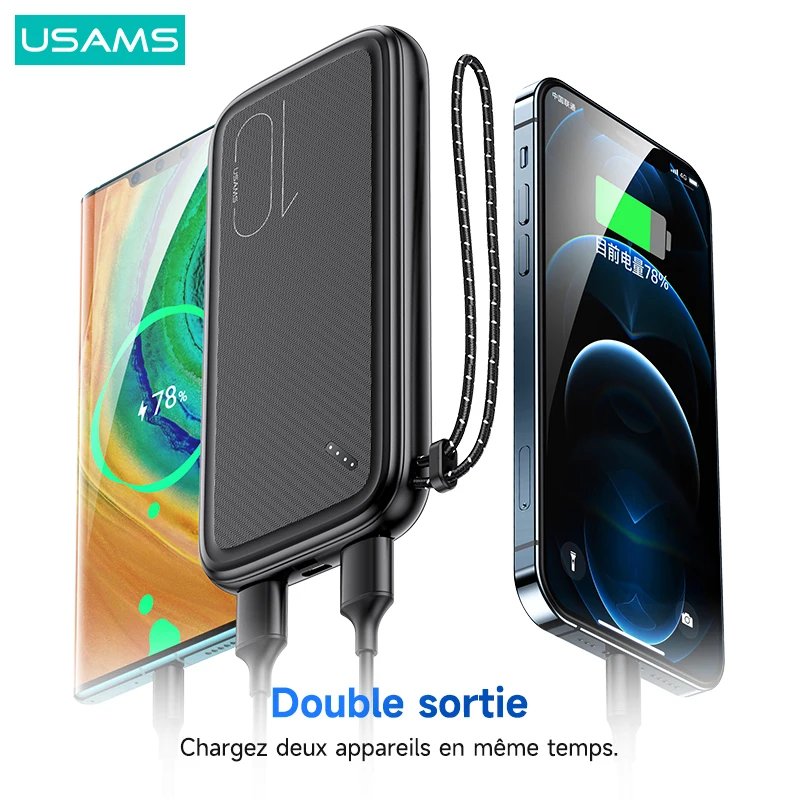 USAMS – batterie externe 30000mAh, 65W, charge rapide, Powerbank, PD, QC,  AFC, FCP, PPS, pour ordinateur portable, tablette, Smartphone, Switch -  AliExpress