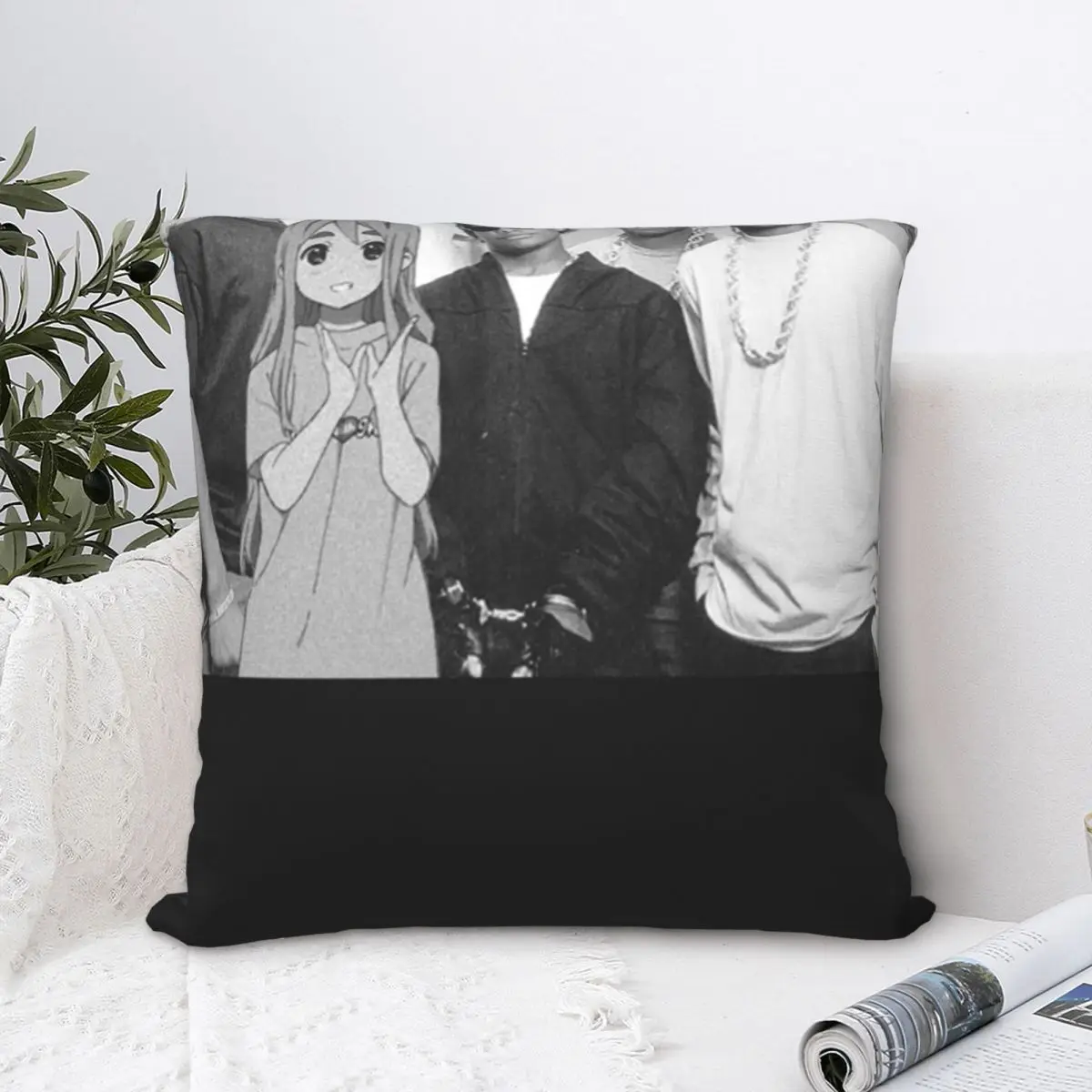 

Thomas Liptack Square Pillowcase Polyester Pillow Cover Velvet Cushion Zip Decorative Comfort Throw Pillow for home sofa