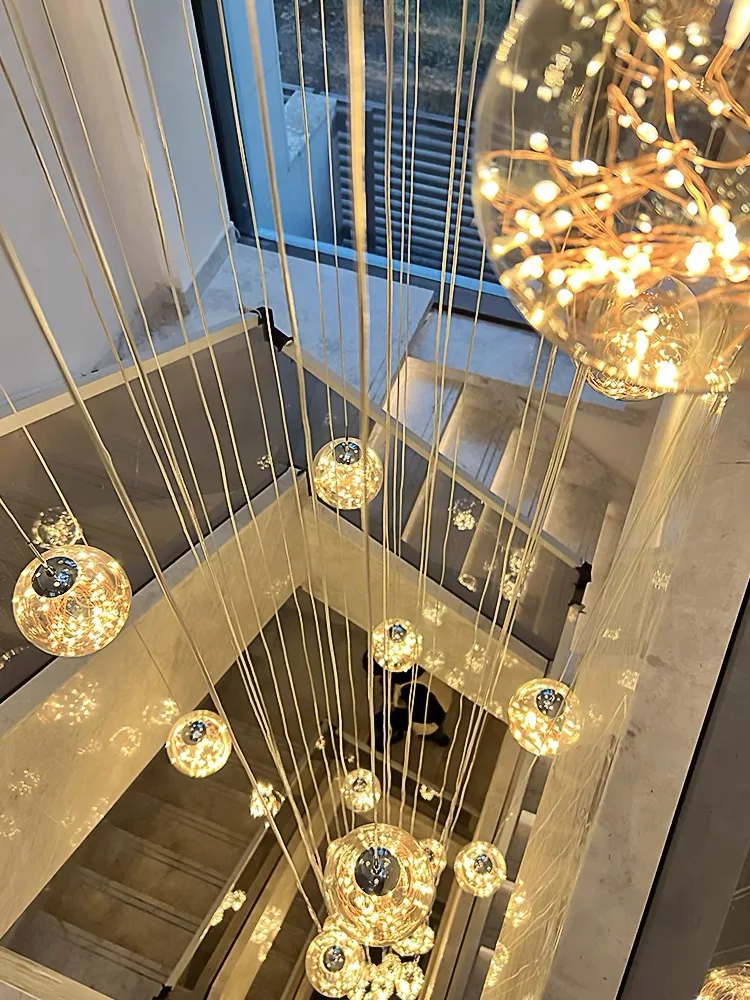 Lampadario Di Cristallo Lusso - Per Soggiorno, Scale A Chiocciola, Hotel, Moderno