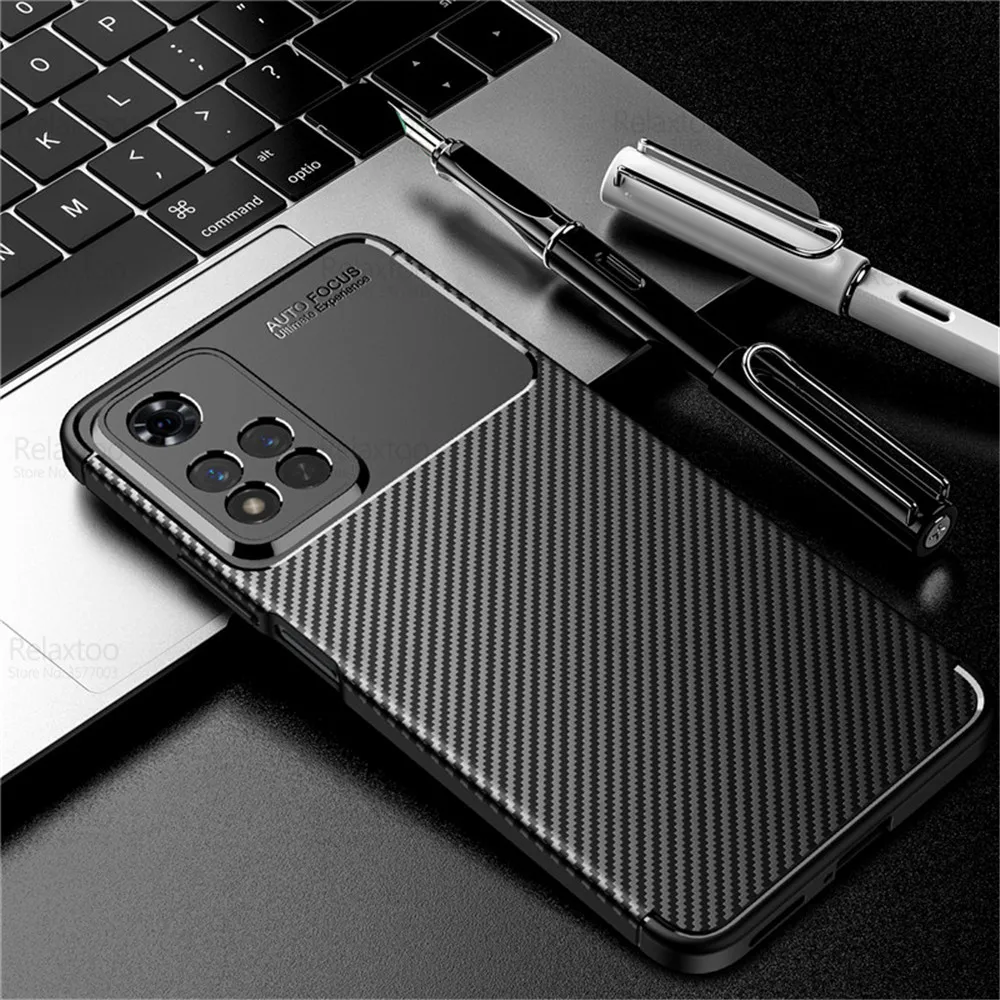 Чехол для Xiaomi Redmi Note 11 Pro, защитный чехол из углеродного волокна  Readmi Note11 S 11 Pro 5G 11 S 4G, силиконовая рамка, противоударные чехлы  | AliExpress