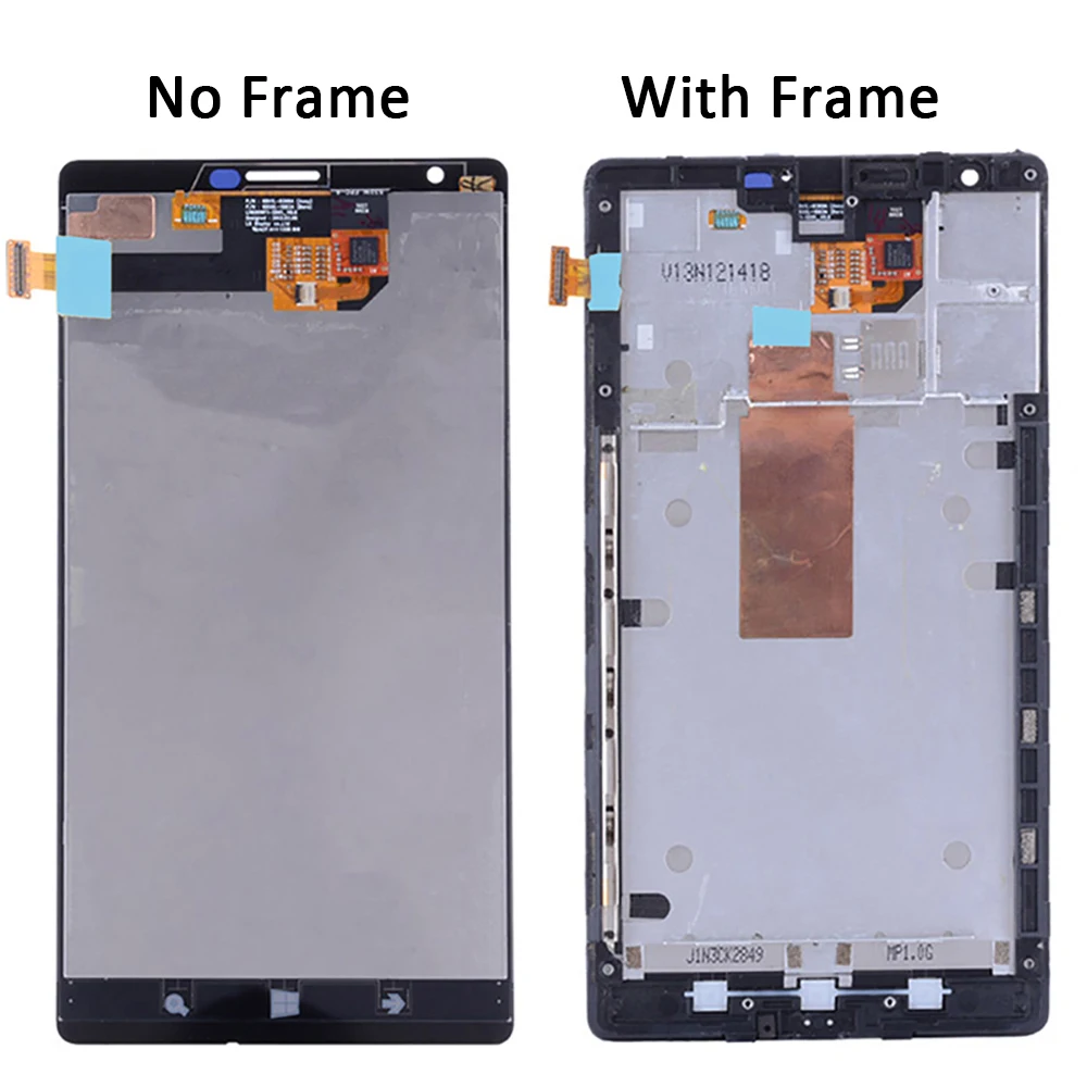 6.0 Nokia Lumia 1520 RM-937 RM-938 RM-939 RM-940 LCD 터치 스크린 디지타이저 어셈블리 수리 프레임