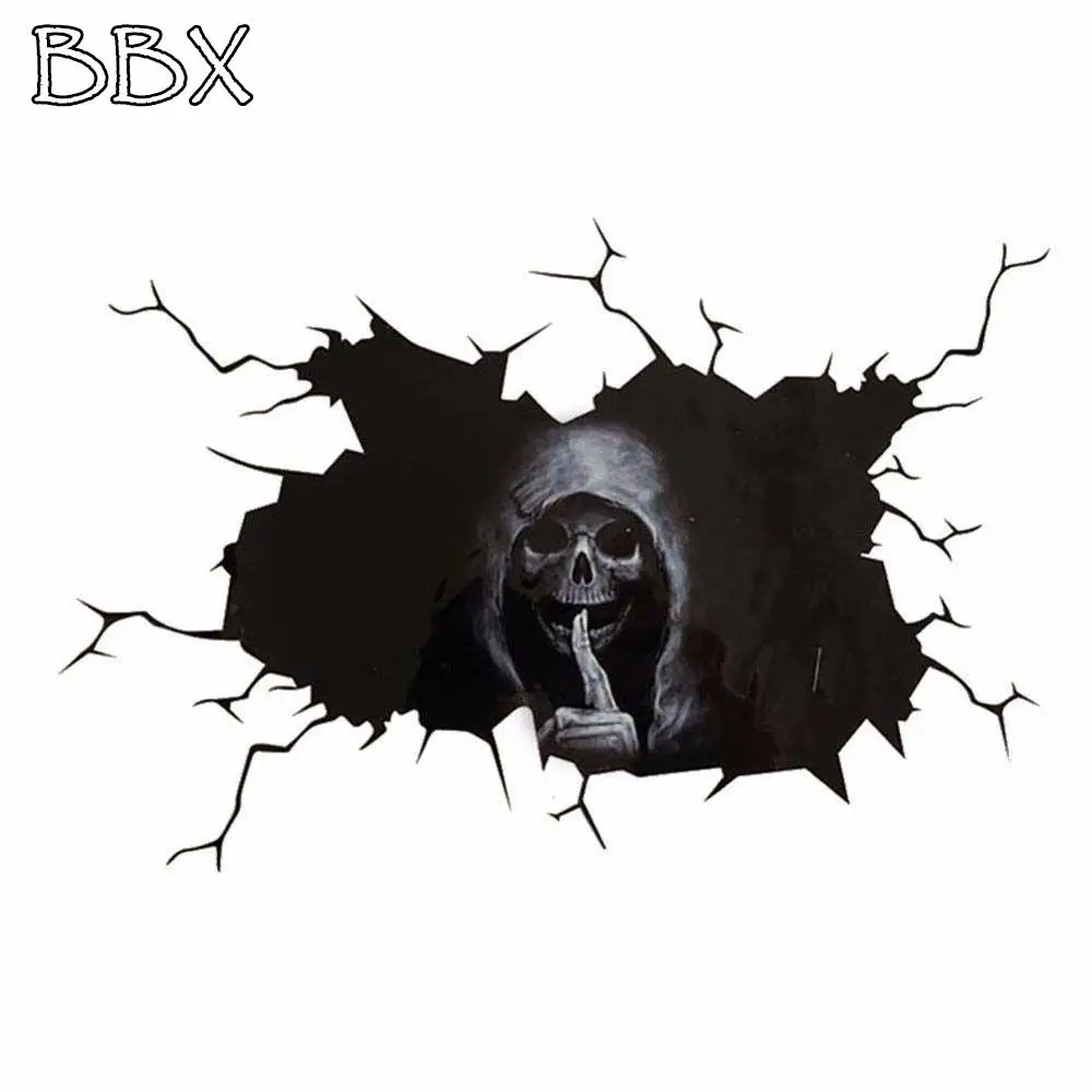

Personalized Halloween Horror Wall and Floor Stickers Silent Skeleton Stickers Car Window Glass Home Decor Decoration Party