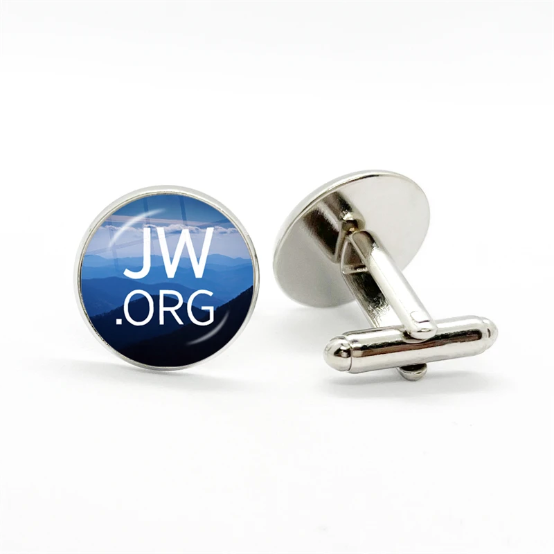 2023 스팀펑크 JW.ORG 커프스 단추, 스팀펑크, 여호와의 증인, 유리 돔 커프스, 쥬얼리 수제 선물, 라운드 셔츠 커프스, 신제품