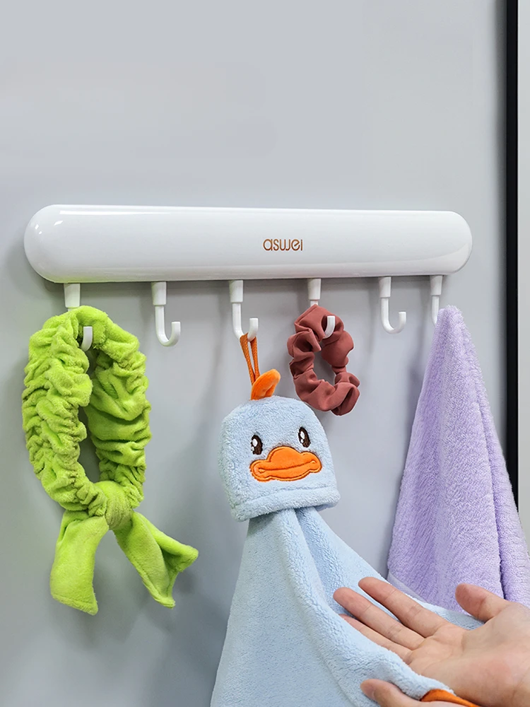 

Hook, strong adhesive, non perforated door, bedroom coat and hat rack, wall hanging, load-bearing adhesive hook