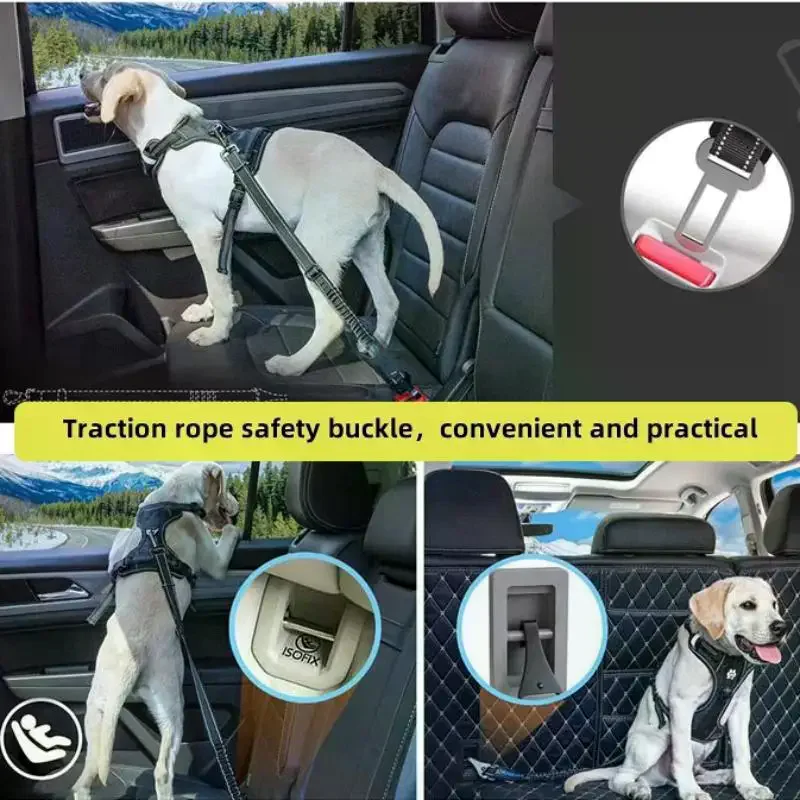 5Pcs Thick Pet Seat Belt Adapters Seat Belt Clip Seatbelt Lock Buckle Plug Car Metal Clips For Pet Leashes Car Accessories