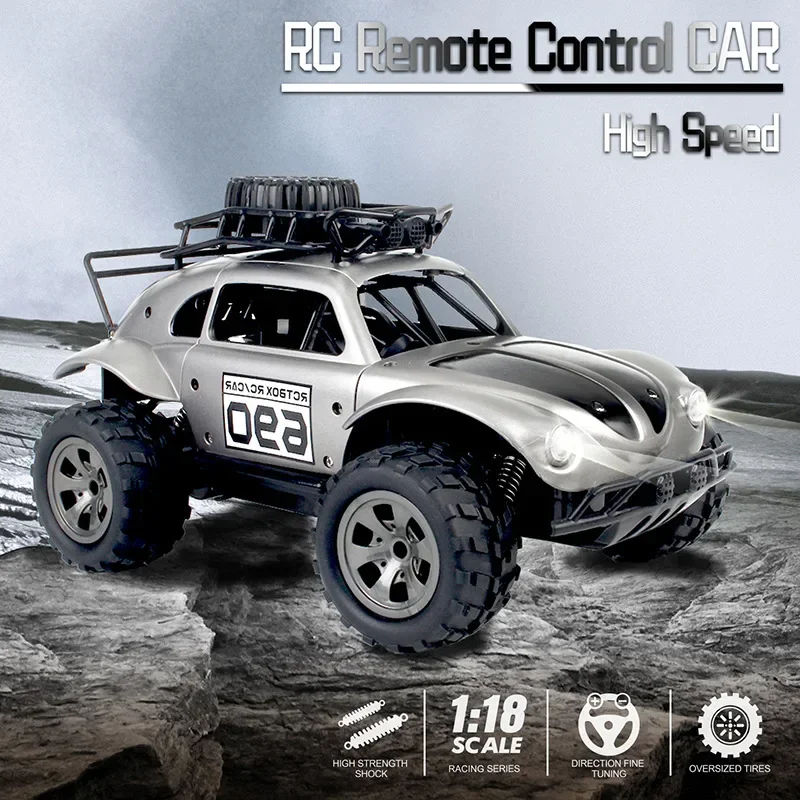 KYAMRC 1:18 2.4G 4 Channels RC Beetle Rock Crawlers Car 18km/h Double Motors Drive Car Remote Control Car Model Off-Road toy 3