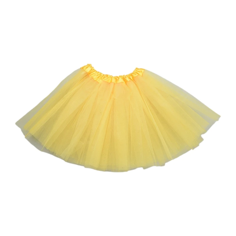 Women Adult 80s Vintage Tulle Skirt Layered Short Ballet Mesh Petticoat 2