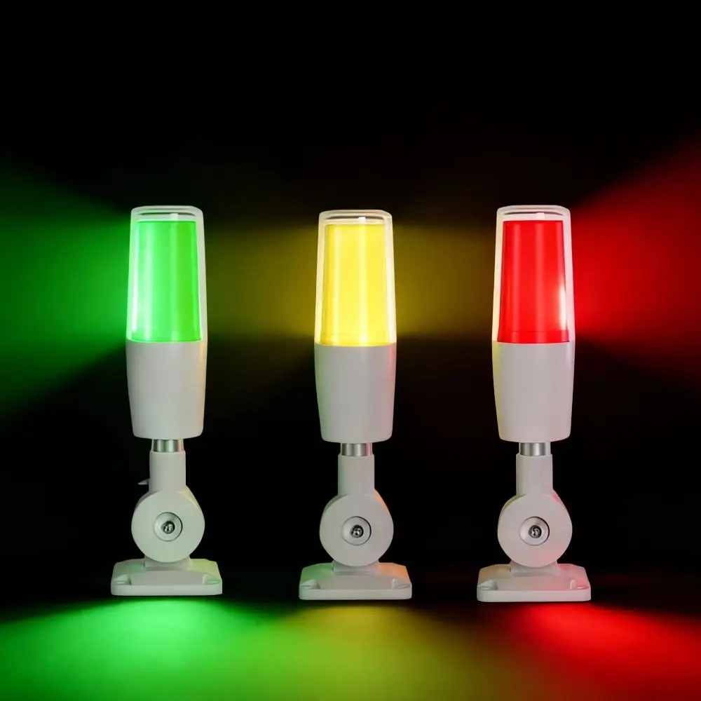 3색 LED 신호등 부저 경보 기능이 있는 상시등 경보 표시등 180도 접이식 DC12V/24V/AC220V