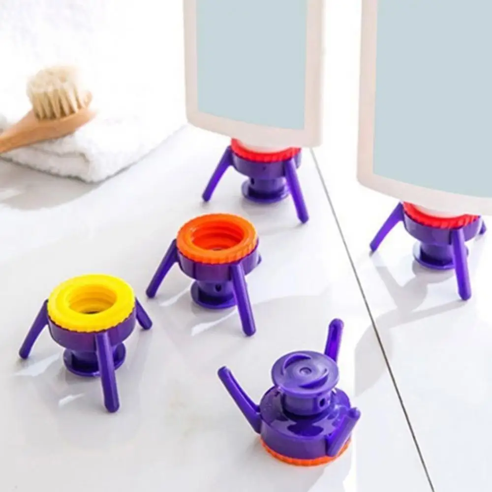6/3PCS Inverted Bottle 3 Sizes Leak-proof Kitchen Seasoning Bottle Bathroom Shower Gel Shampoo Upside Down Stand Cover