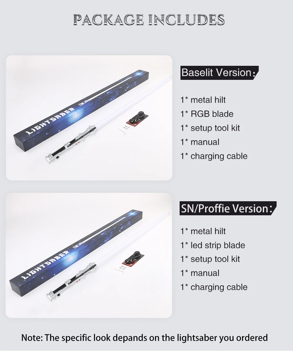 TXQSABER Lightsaber Neo Pixel SNV4 Proffie Smooth Swing Metal Handle Force Blaster Light Sword Cosplay Toys Replica Kyle Katarn