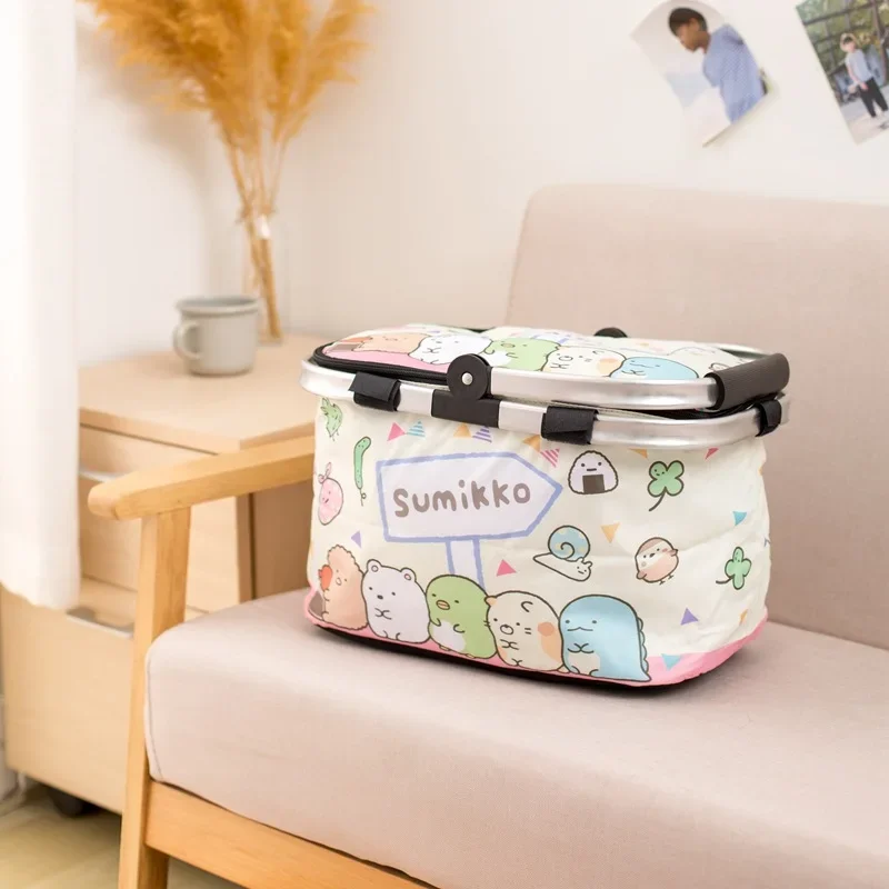 Doraemon cartoon picnic ice outdoor cold insulation lunch bag handbag picnic basket storage basket lunch box bag 3