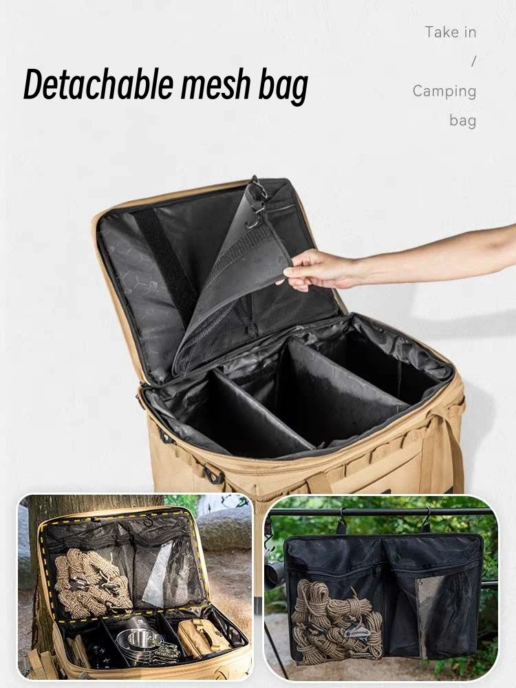 Outdoor Large-Capacity Camping Equipment Storage Bag 73 L Folding Portable Stove Cooker Tool Storage Bag