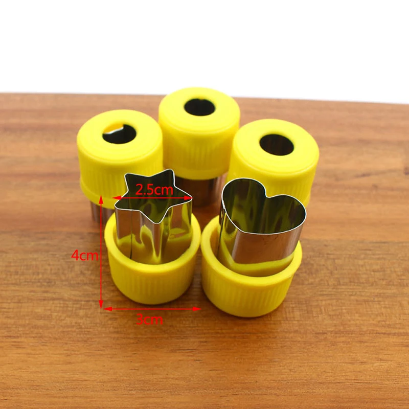 5 Pcs Vegetable Cutters Shapes Set DIY Cookie Cutter Flower For Kids Shaped Treats Food Fruit Cutter Mold Kitchen Accessories
