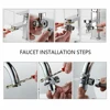 Shower Faucet Set Hose Handheld Shower Head Spray Tap Attachment Set Faucet Sprayer Sink Bathroom Handheld Shower Head 6