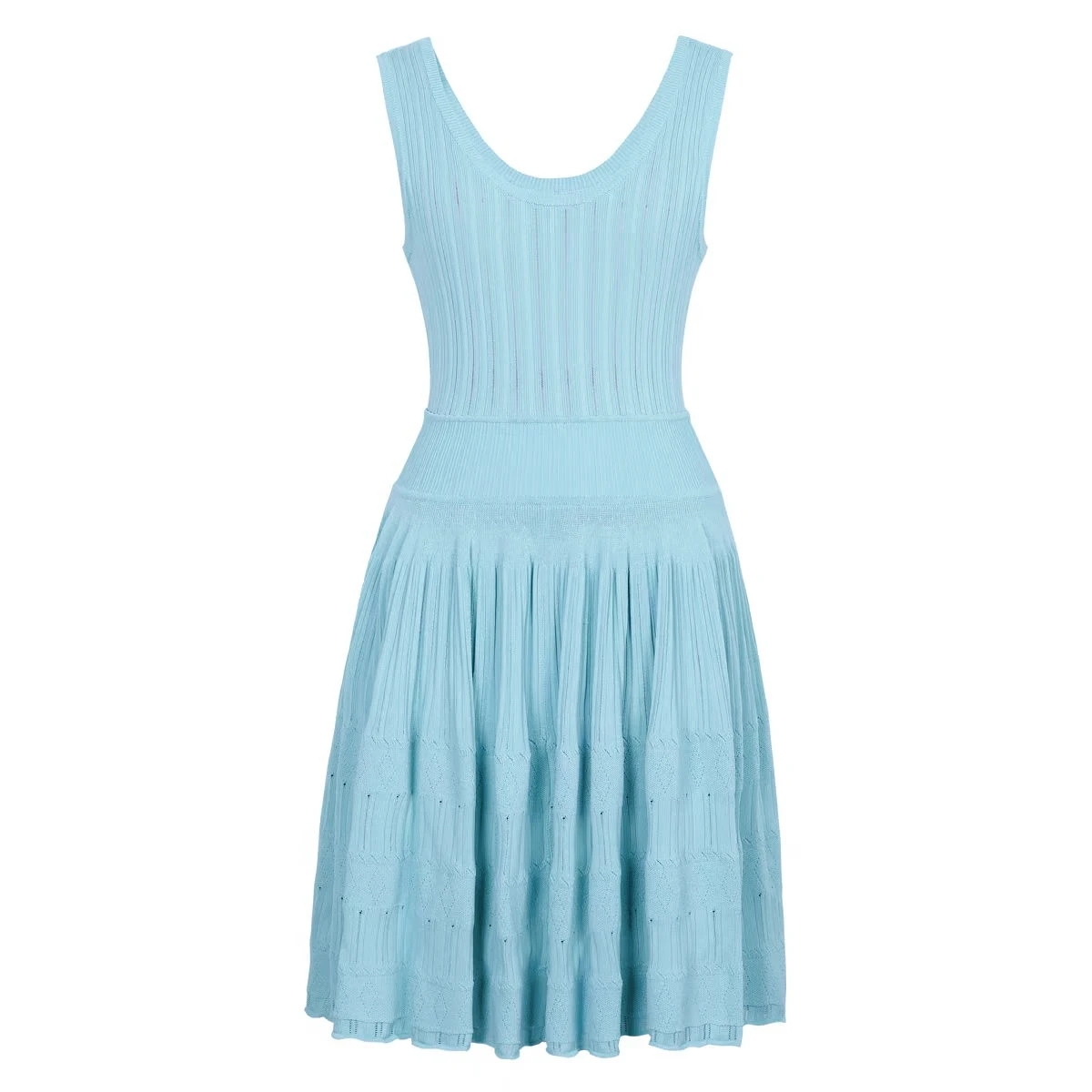 Paris Luxury Brand Design Women Elegant Dress Sexy Casual Street Party Sleeveless Solid Color Hollow Out Chic Lady Mini Dresses 4