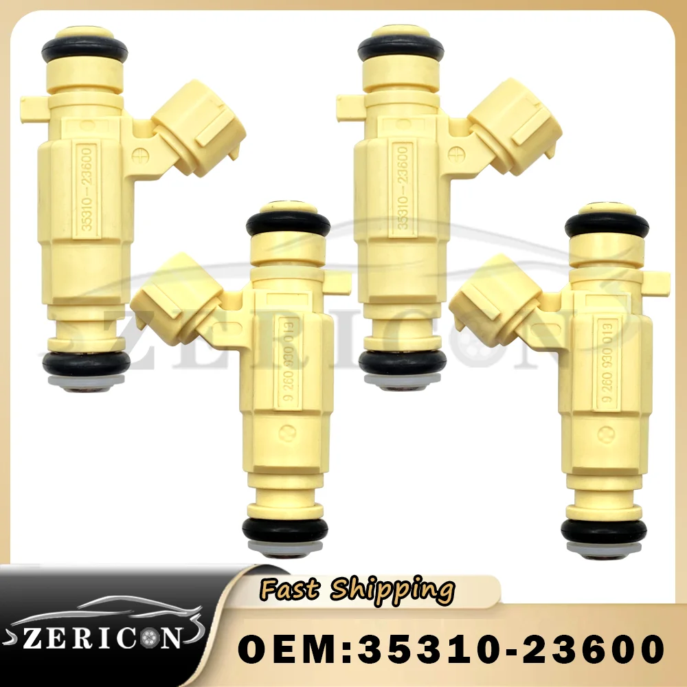 

4Pcs Brand New 35310-23600 Fuel Injector Nozzle For Hyundai Elantra 02-08 For Kia 3531023600 9260930013 92609-30013