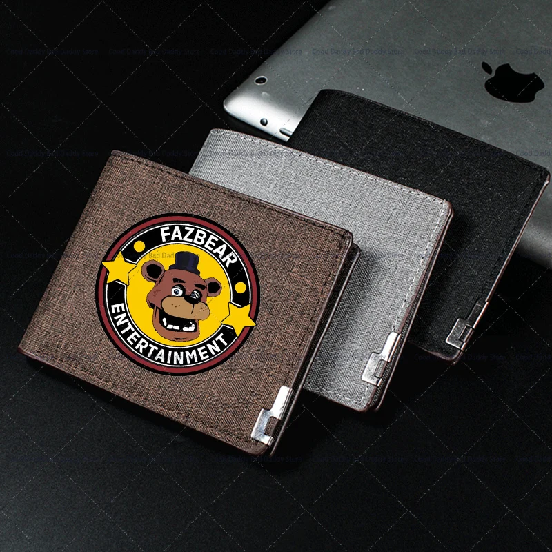 FNAF Wallet for Men Card Bag Cartoon Five Night At Freddy Cardholder Multi Slot ID Moneybag Fashion Fazbear Bear Coin Purse Gift - 3