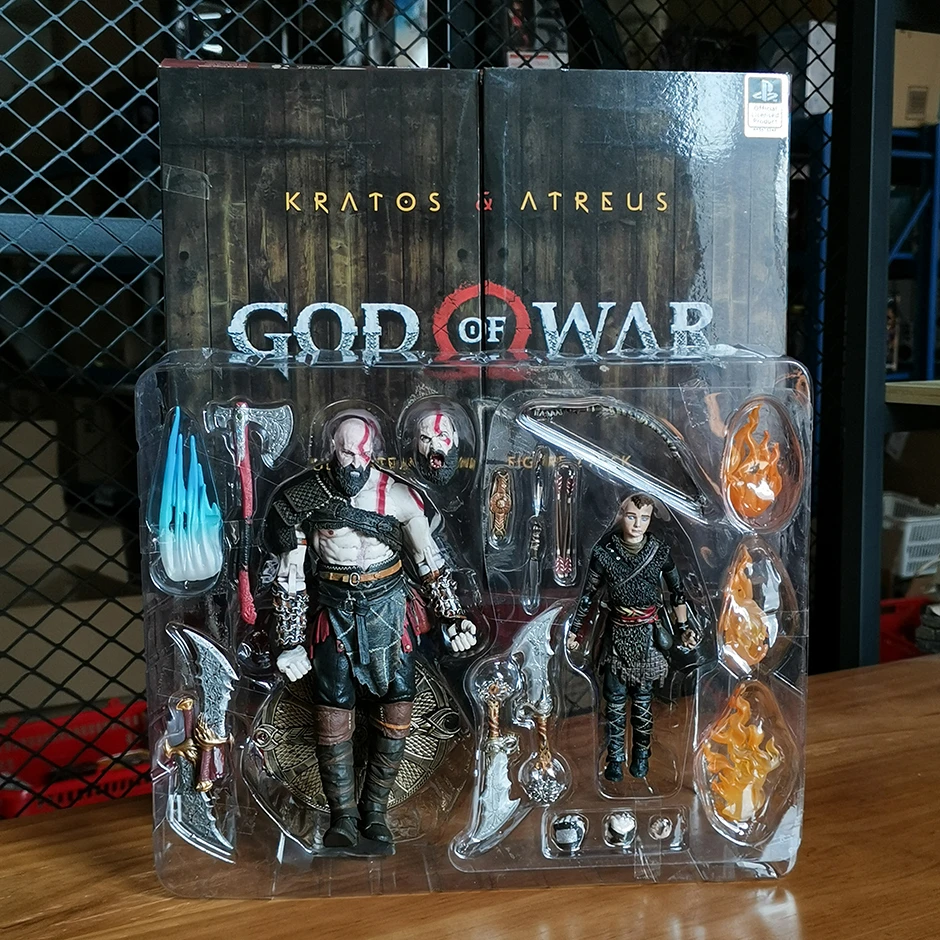 NECA God of War Kratos & Atreus Ultimate Action Figure Toy Collection