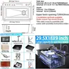 Kitchen Sink, Drop In Waterfall Sinks Workstation with Faucet Combo and Sink Cup Washer Stainless Steel Single Bowl Modern Smart 5