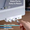 10Gbps HUB Clamp Clip USB 3.2 3.0 2.0 Splitter Adapter External Multi Dock station For iMac MacbookPro Desktop PC Accessories 2