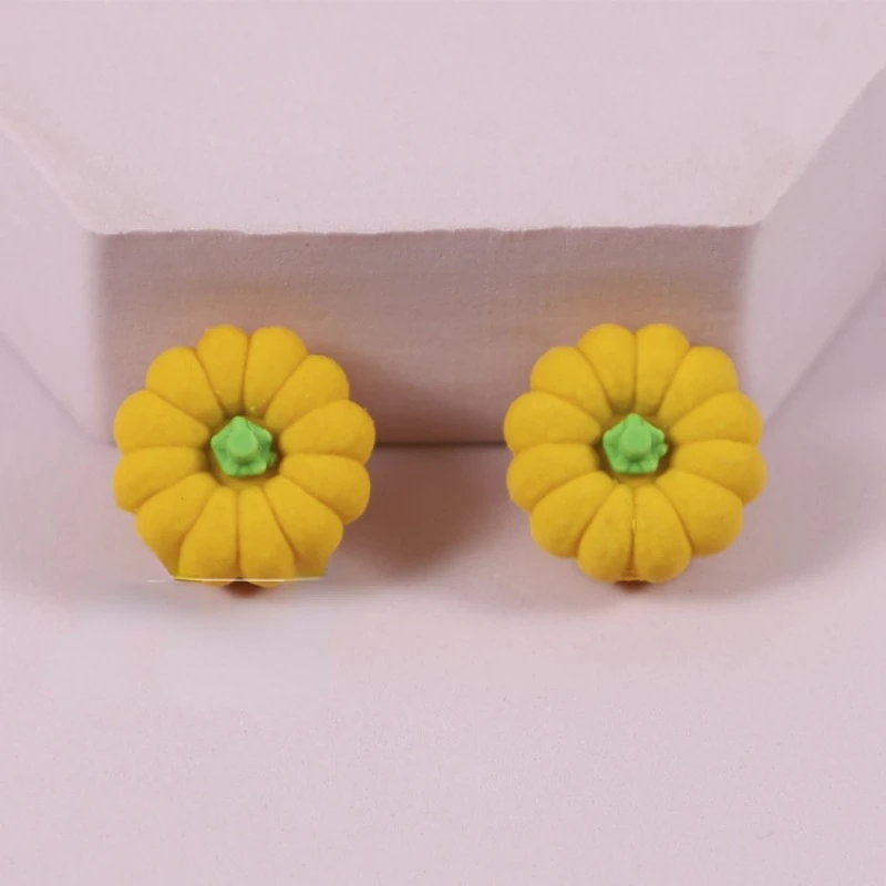 10PCS Pumpkin Shaped Eraser, Suitable for Drawing and Doing Homework, Back To School Stationery, Back To School Eraser