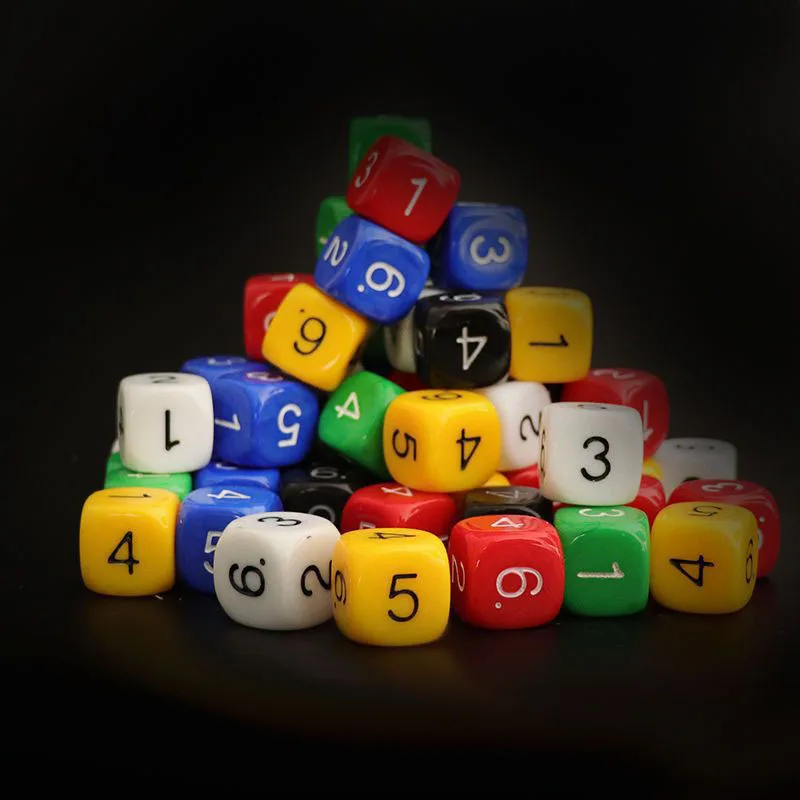 36PCS Montessori Math Games Dice With Numbers 1-6 Kids Learning Resources Educational Toys Classroom Teaching Supplies