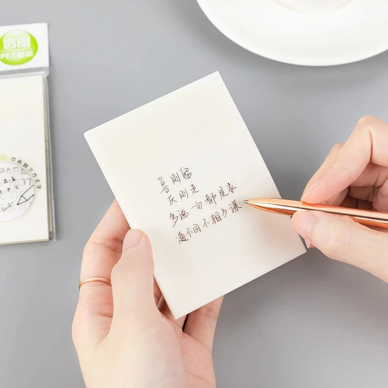 50PCS Transparent Sticky Notes 4