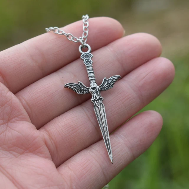 Swords Necklace Jesus Cross Pendant Choker Knife Necklace Stainless Steel Chain  Necklace No Turn Tarnish Hypoallergenic Choker Punk Necklace - Etsy