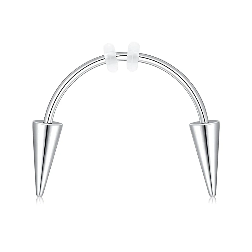 Gothic Vampire Piercing Jóias para homens e mulheres, aço cirúrgico, C Rod,  dente labial, dente de tigre, dente zumbi, decoração punk - AliExpress, image size:960x960