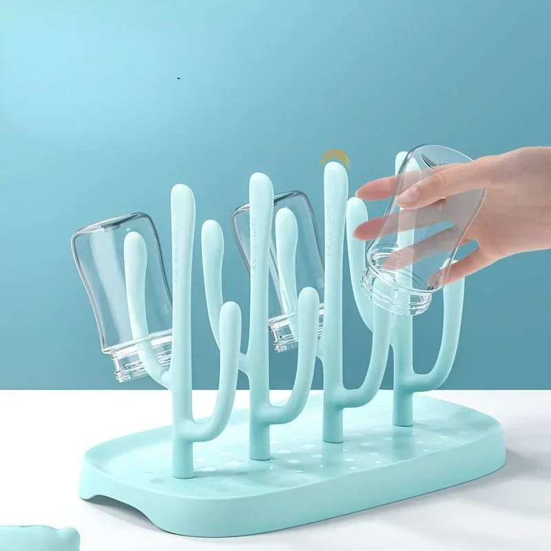 Baby Bottle Drying Rack Feeding Cup Cleaning Nipple and Accessory Storage Detachable Drying Cup Rack